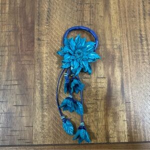 EUC Well Charmed Leather Flower Purse Charm